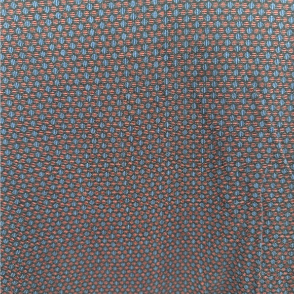 Mens EXPRESS Navy Red Patterned Shirt Size XL - Picture 3 of 9